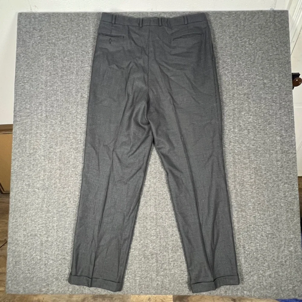 Vintage Boyds Philadelphia 1818 2-Piece Suit Men 44L Grey Virgin Wool Pant 36x33